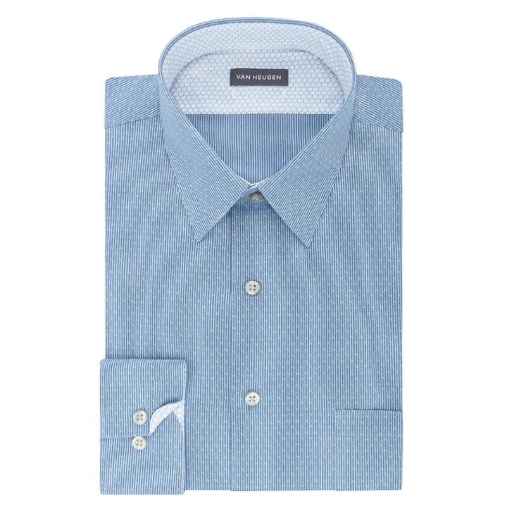 Men's Van Heusen Air Regular-fit Dress Shirt, Size: 17.5-32/33, Blue