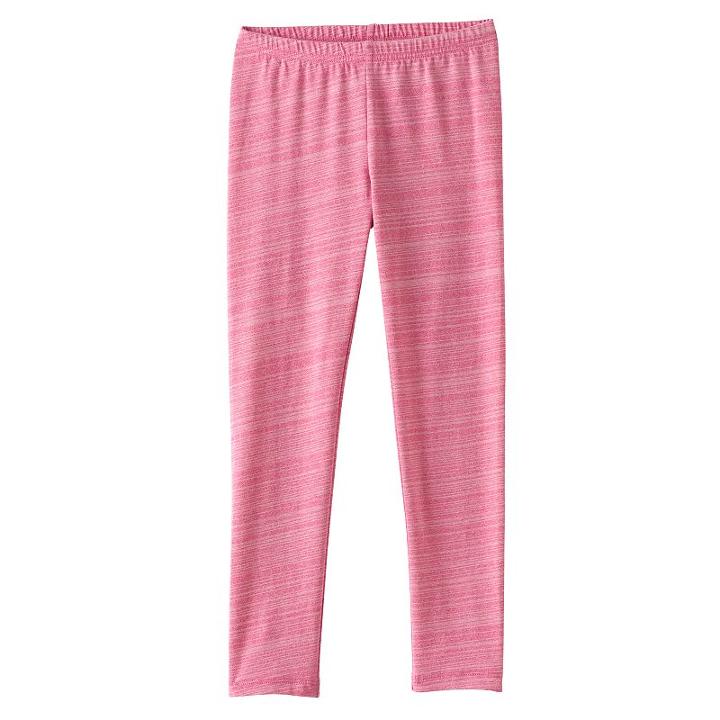 Girls 4-10 Jumping Beans&reg; Long Pink Space-dyed Leggings, Girl's, Size: 5