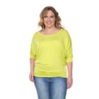 Plus Size White Mark Dolman Top, Women's, Size: 1xl, Green Oth