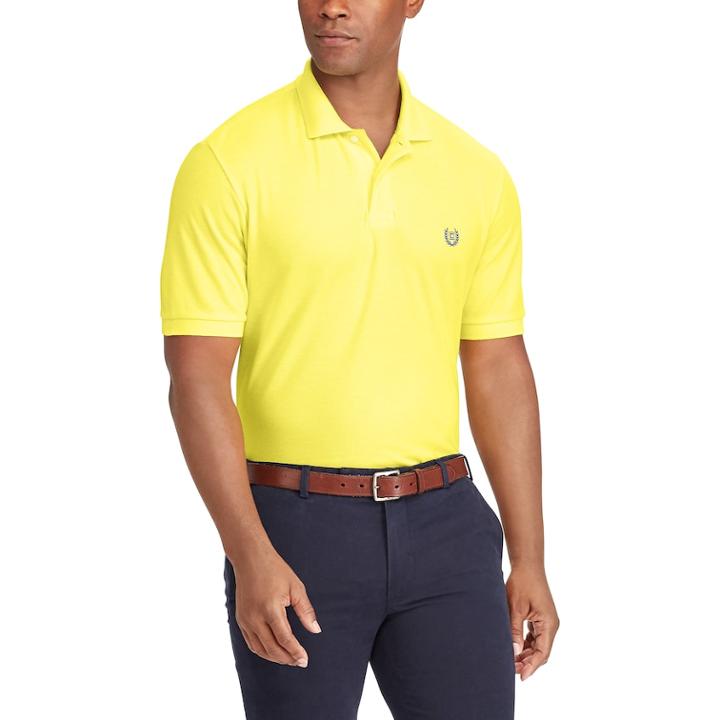 Big & Tall Chaps Classic-fit Mesh Polo, Men's, Size: 4xb, Yellow
