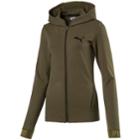 Women's Puma Urban Sports Zip-up Hoodie, Size: Xl, Green