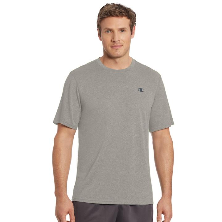Men's Champion Vapor Performance Tee, Size: Small, Grey