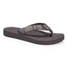 Muk Luks Emma Women's Flip-flops, Size: 9, Brown