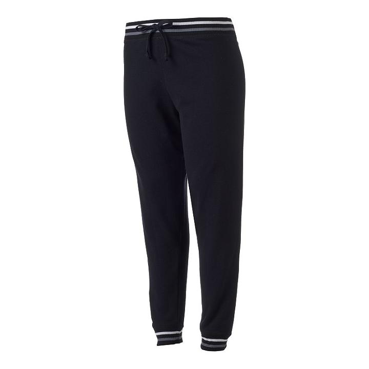 Juniors' Plus Size So&reg; Drawstring Jogger Pants, Girl's, Size: 2xl, Black