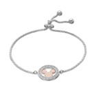 Disney's Mickey Mouse Laughter, Imagination, And Dreams Bolo Bracelet, Women's, White