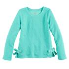 Girls 7-16 So&reg; Side Tie Sweatshirt, Size: 14, Turquoise/blue (turq/aqua)
