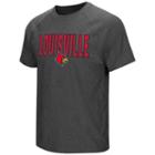 Men's Campus Heritage Louisville Cardinals Castle Raglan Tee, Size: Large, Dark Red