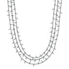 Simply Vera Vera Wang Blue Beaded Long Multi Strand Necklace, Women's