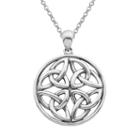 Sterling Silver Celtic Pendant Necklace, Women's, Size: 18, Grey