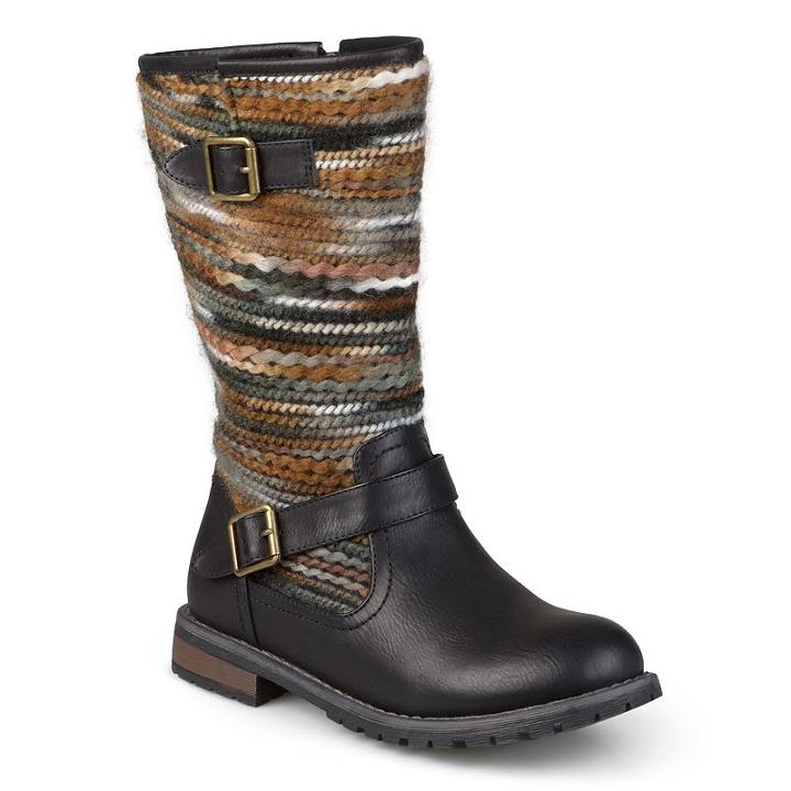Journee Collection Bri Women's Boho Boots, Girl's, Size: 7, Black