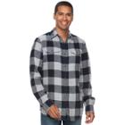 Big & Tall Sonoma Goods For Life&trade; Supersoft Stretch Flannel Shirt, Men's, Size: M Tall, Blue