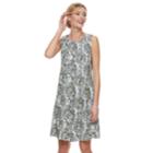 Women's Croft & Barrow&reg; Print Pleated Shift Dress, Size: Xl, Med Green