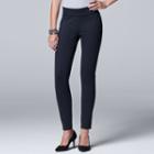 Women's Simply Vera Vera Wang Pull-on Skinny Pants, Size: M Short, Blue (navy)