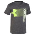 Boys 4-7 Under Armour Hybrid Big Logo Graphic Tee, Size: 5, Black