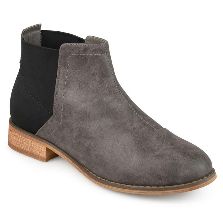 Journee Collection Roe Women's Ankle Boots, Size: Medium (8.5), Med Grey