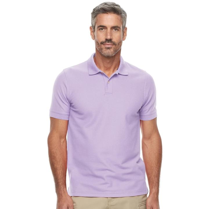 Men's Croft & Barrow&reg; Tailored-fit Polo, Size: Large, Brt Purple