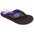 Men's College Edition Tcu Horned Frogs Flip-flops, Size: Small, Black