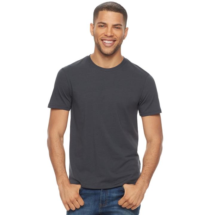 Men's Sonoma Goods For Life&trade; Slim Supersoft Tee, Size: Xl, Grey