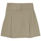Girls 4-20 French Toast School Uniform Kick Pleat Skort, Size: 10-12, Beig/green (beig/khaki)