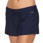 Women's Zeroxposur Solid Swim Shorts, Size: 16, Blue Other