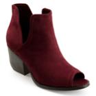 Journee Collection Jordyn Women's Ankle Boots, Size: Medium (9.5), Dark Red