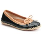 Western Chief Classic Duck Women's Skimmer Waterproof Rain Flats, Size: Medium (8), Black