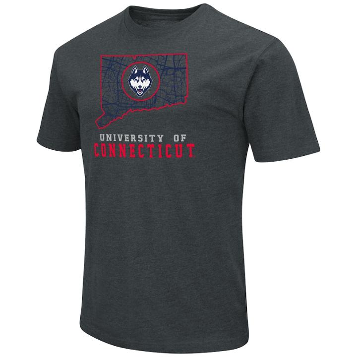 Men's Uconn Huskies State Tee, Size: Large, Dark Blue