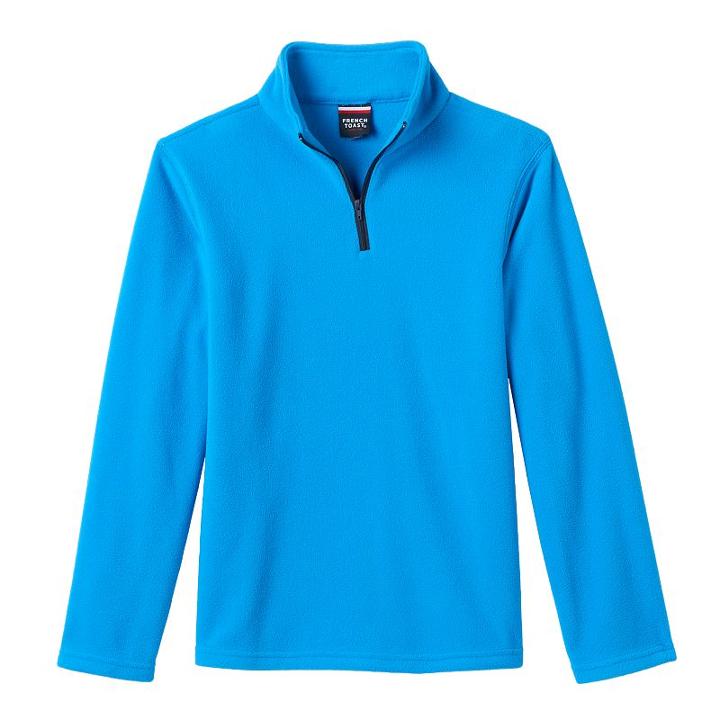 Boys 8-20 French Toast Microfleece Quarter-zip Top, Boy's, Size: 10-12, Brt Blue