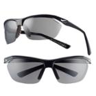 Men's Nike Tailwind Semirimless Wrap Sunglasses, Grey