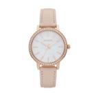 Armitron Women's Crystal Leather Watch - 75/5503mprgbh, Size: Medium, Pink