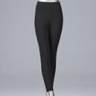 Women's Simply Vera Vera Wang Ponte Skinny Ankle Pants, Size: Xl Short, Black