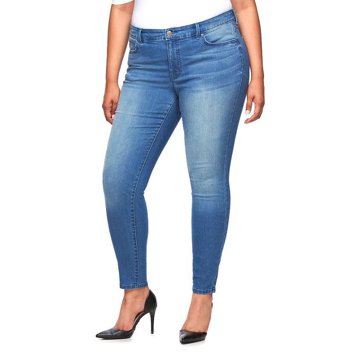 Plus Size Jennifer Lopez Modern Fit Skinny Jeans, Women's, Size: 16w T/l, Blue Other