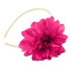 Girls 4-16 Flower Glitter Headband, Light Pink