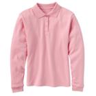 Girls 4-6x Chaps Picot-trim School Uniform Polo, Girl's, Size: Xl, Pink