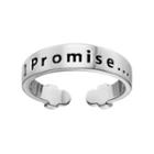 I Promise By Karen R. Soul Sister Adjustable Ring, Women's, Grey