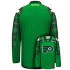 Men's Reebok Philadelphia Flyers Saint Patrick's Day Tartan Plaid Jersey, Size: Large, Green