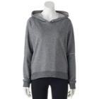 Juniors' So&reg; Perfectly Soft Elbow Cutout Hoodie, Teens, Size: Large, Dark Grey