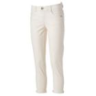 Women's Artisan Crafted By Democracy Slimming Capri Jeans, Size: 4, White Oth