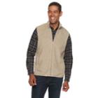 Men's Croft & Barrow&reg; Arctic Fleece Classic-fit Easy-care Vest, Size: Medium, Dark Beige