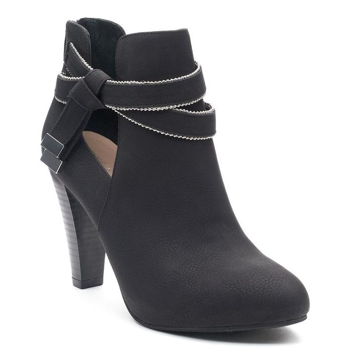 Jennifer Lopez Charlie Women's High Heel Ankle Boots, Size: 9.5, Black