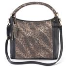 Mellow World Nova Snakeskin Hobo, Women's, Black