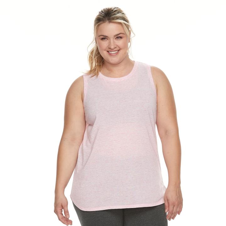 Plus Size Tek Gear&reg; Dry Tek Tank Top, Women's, Size: 2xl, Brt Pink