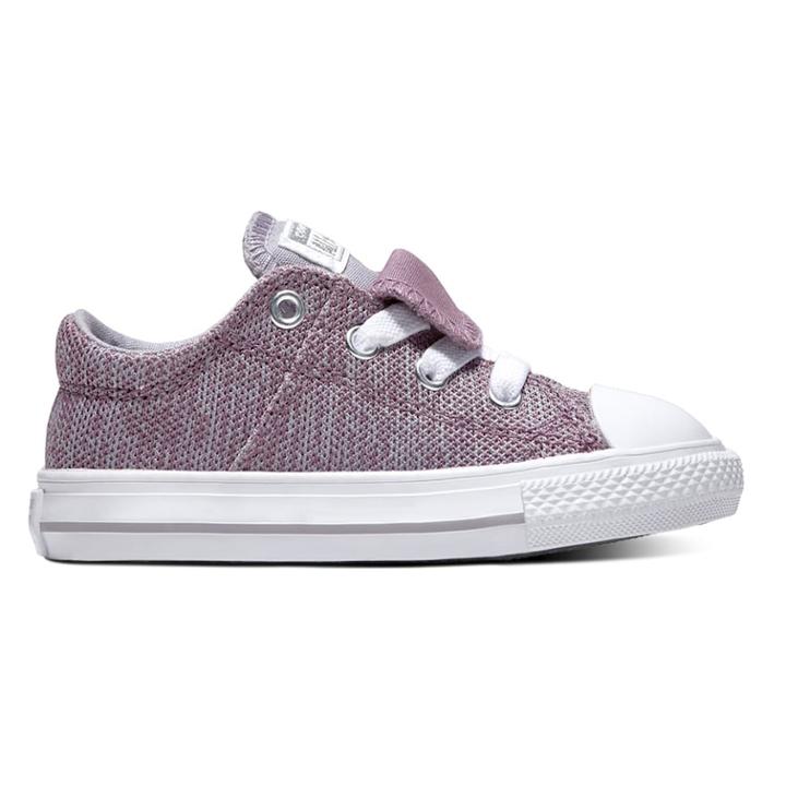 Toddler Girls' Converse Chuck Taylor All Star Maddie Double Tongue Sneakers, Size: 10 T, Purple