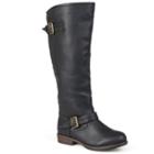 Journee Collection Spokane Women's Knee-high Boots, Girl's, Size: 8 Wc, Black