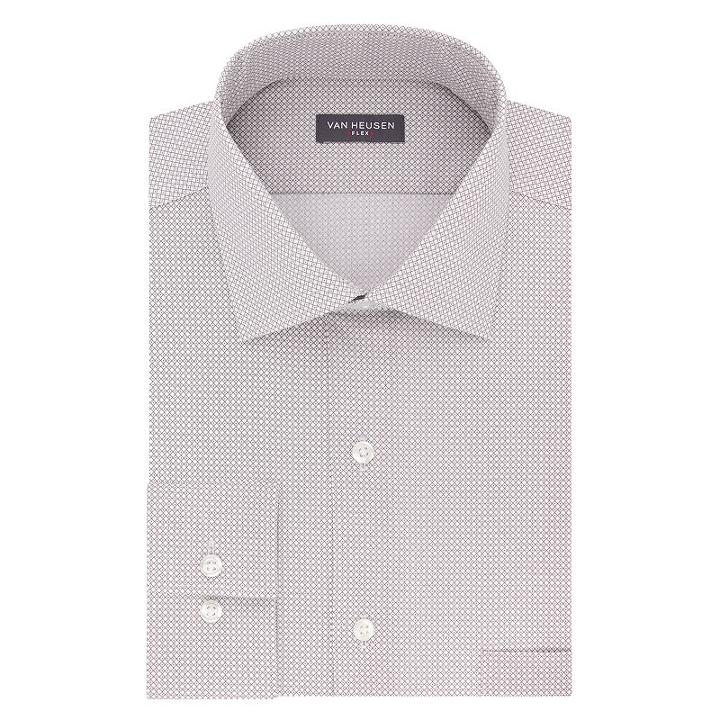 Men's Van Heusen Flex Collar Regular-fit Dress Shirt, Size: 17.5-32/33, Grey Other