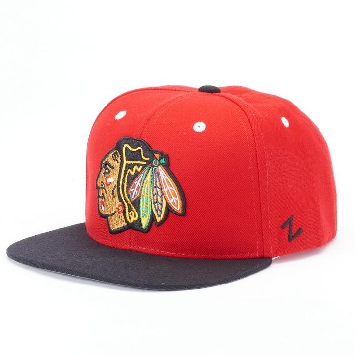 Adult Zephyr Chicago Blackhawks Mvp Adjustable Cap, Multicolor