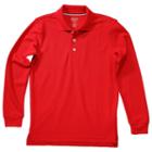 Boys 4-20 French Toast School Uniform Long-sleeve Pique Polo, Boy's, Size: 4-5, Red