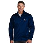 Men's Antigua Virginia Cavaliers Waterproof Golf Jacket, Size: Large, Blue (navy)