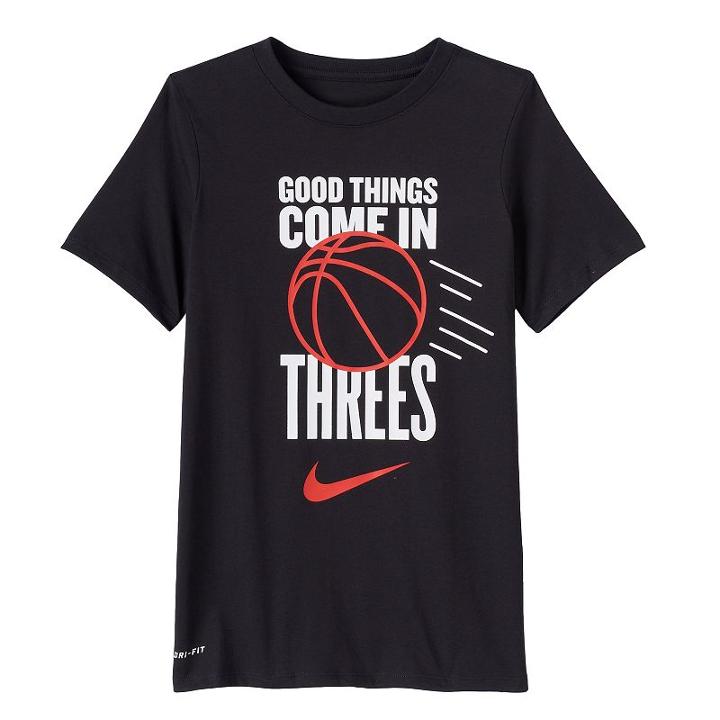 Boys 8-20 Nike Good Things Dri-fit Tee, Boy's, Size: Medium, Grey (charcoal)