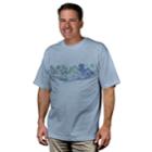Men's Newport Blue Lima Bay Tropical Graphic Tee, Size: Large